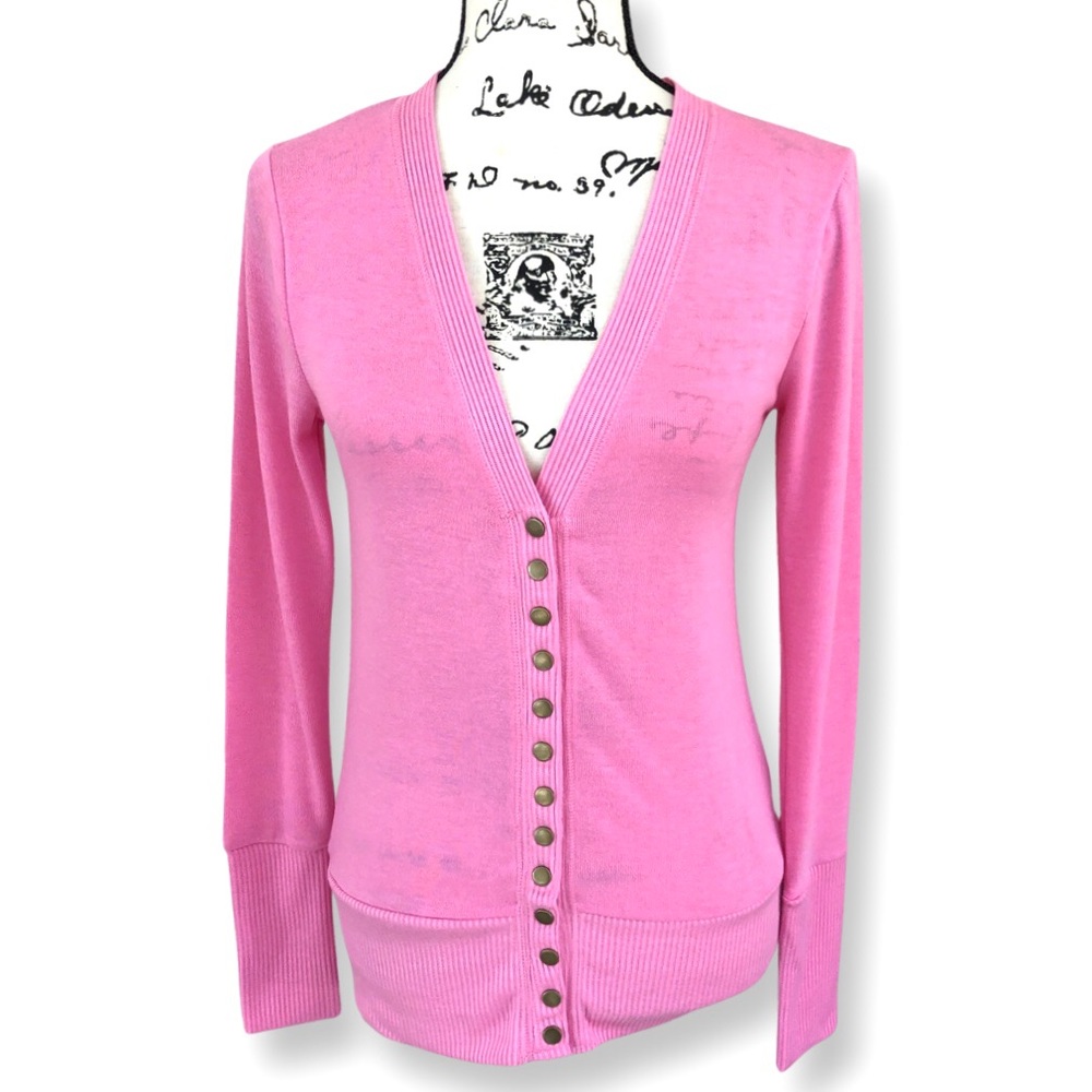 Zenana Outfitters Light Pink Long Sleeve Knitted Cardigan